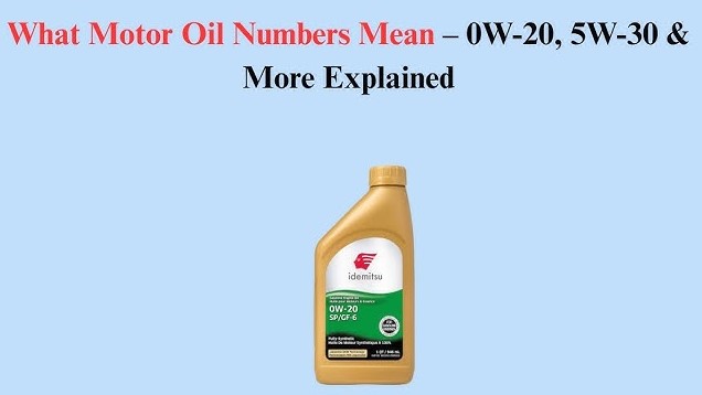Example Breakdown: 5W-30 Motor Oil