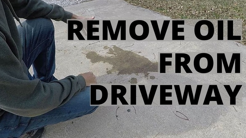 How to Remove Motor Oil from Driveway