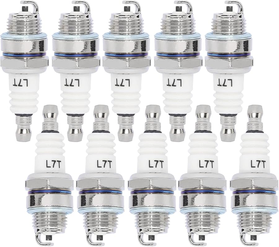 10-Pack L7T Spark Plug for 33cc–49cc 2-Stroke Engines – Mini Bike, ATV