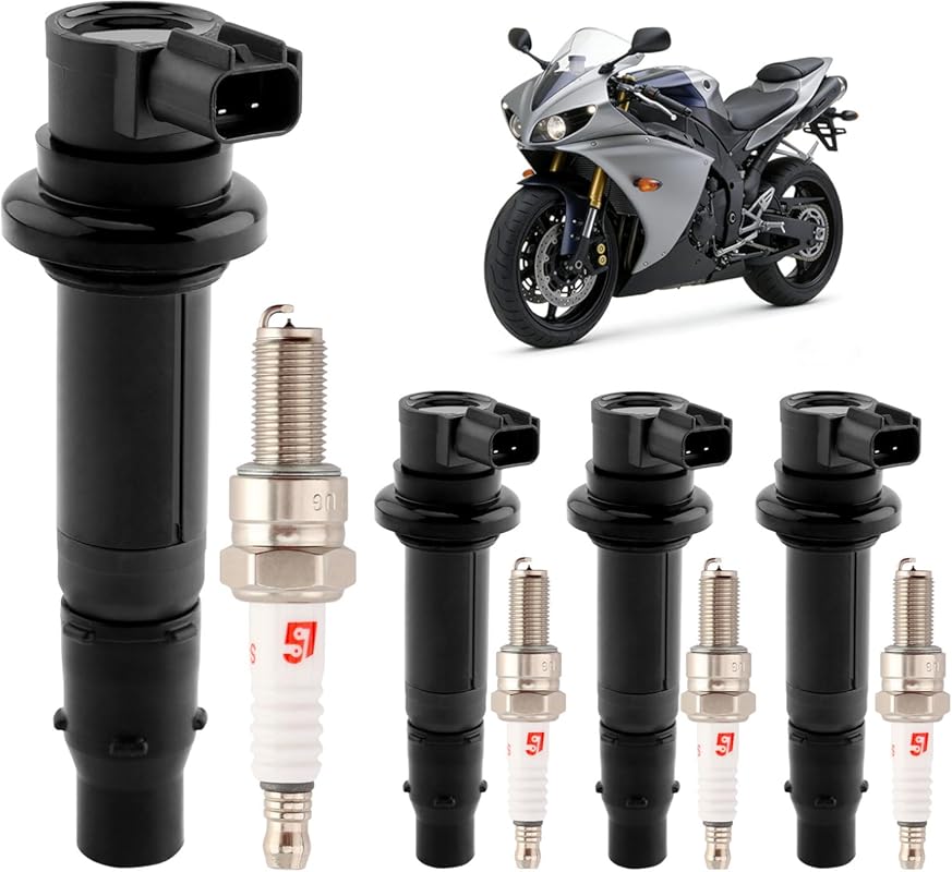 High-Performance Ignition Coils & Spark Plugs for Yamaha FZ1, R1, R6 &