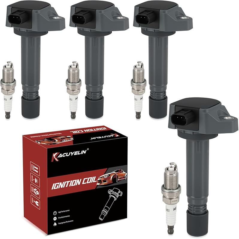 UF582 Ignition Coil Pack & Iridium Spark Plugs for Honda Civic 1.8L 20