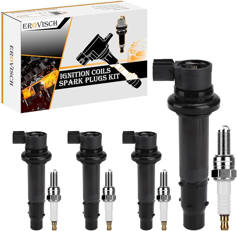OEM-Grade Ignition Coil & Spark Plug Set for Yamaha R1, R6, FZ1, VMAX