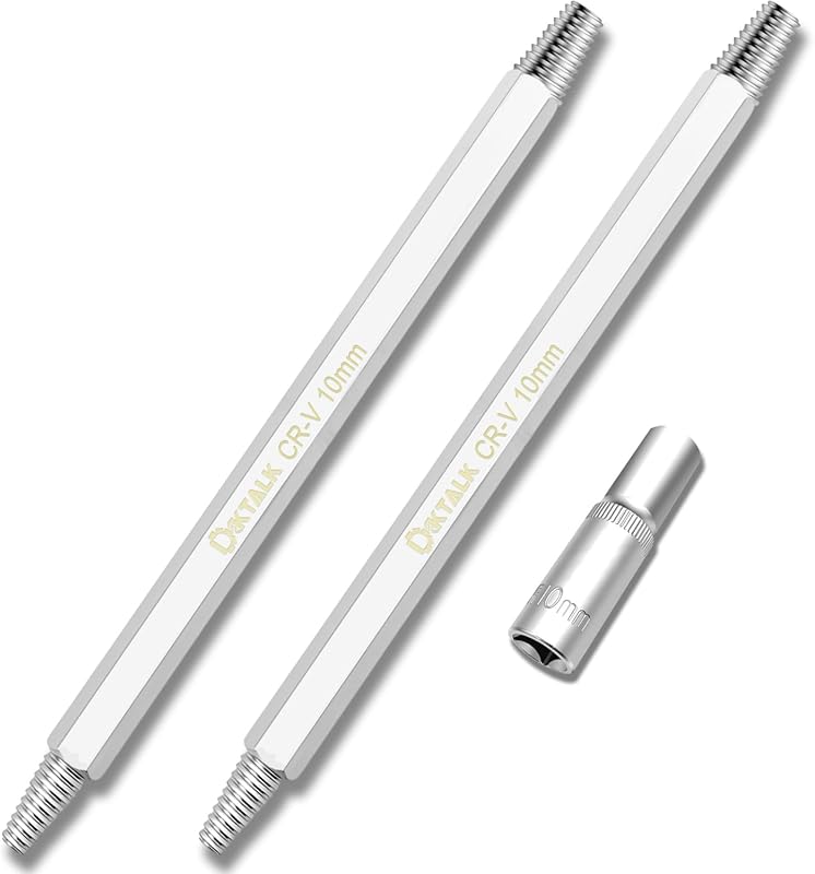 2-Piece Spark Plug Extractor Set with Left-Hand Thread for Seized Plug