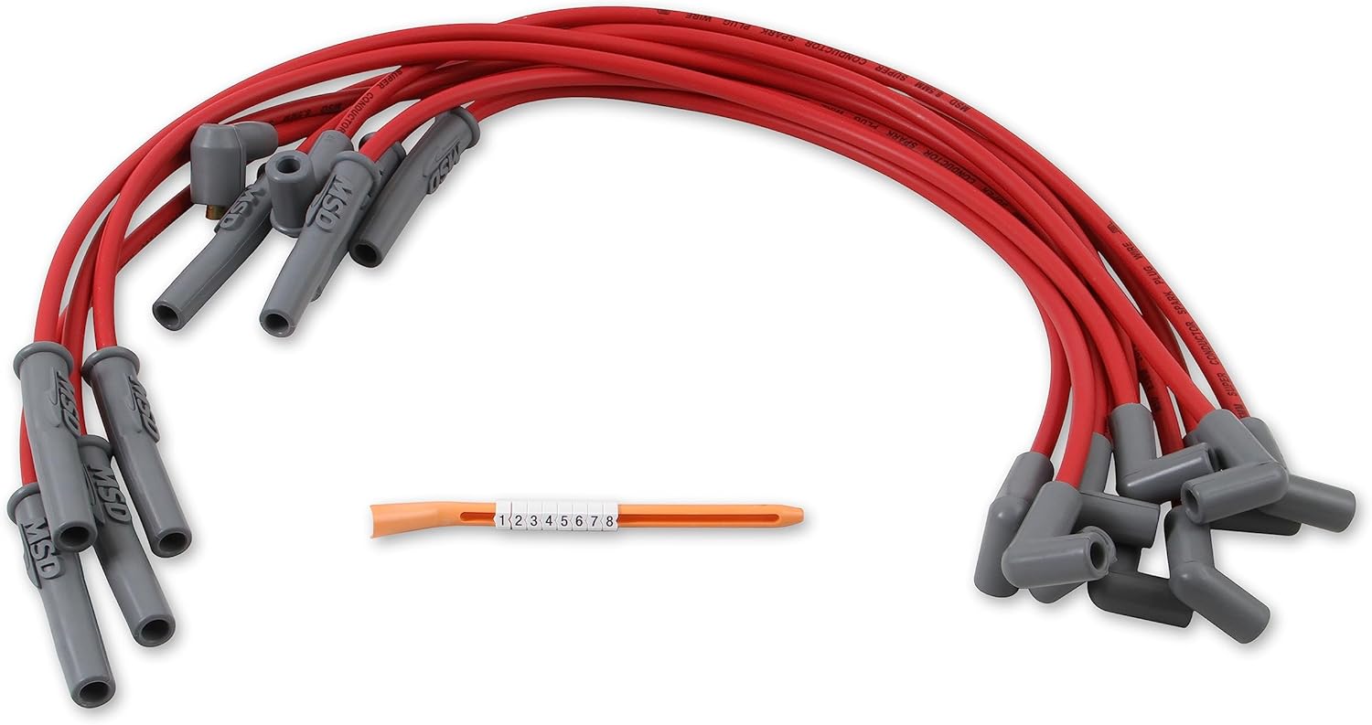 MSD 31329 Super Conductor HEI Spark Plug Wire Set for GM Distributors 