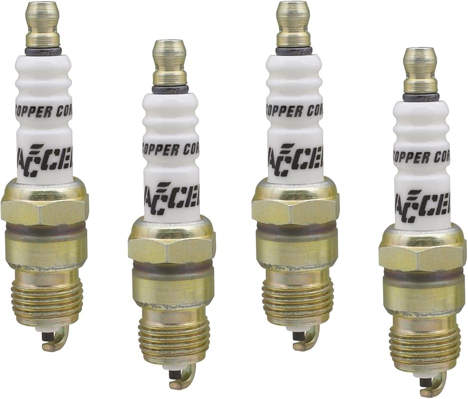 ACCEL 0576S-4 Shorty Copper Core Spark Plugs Pack of 4 High Performanc