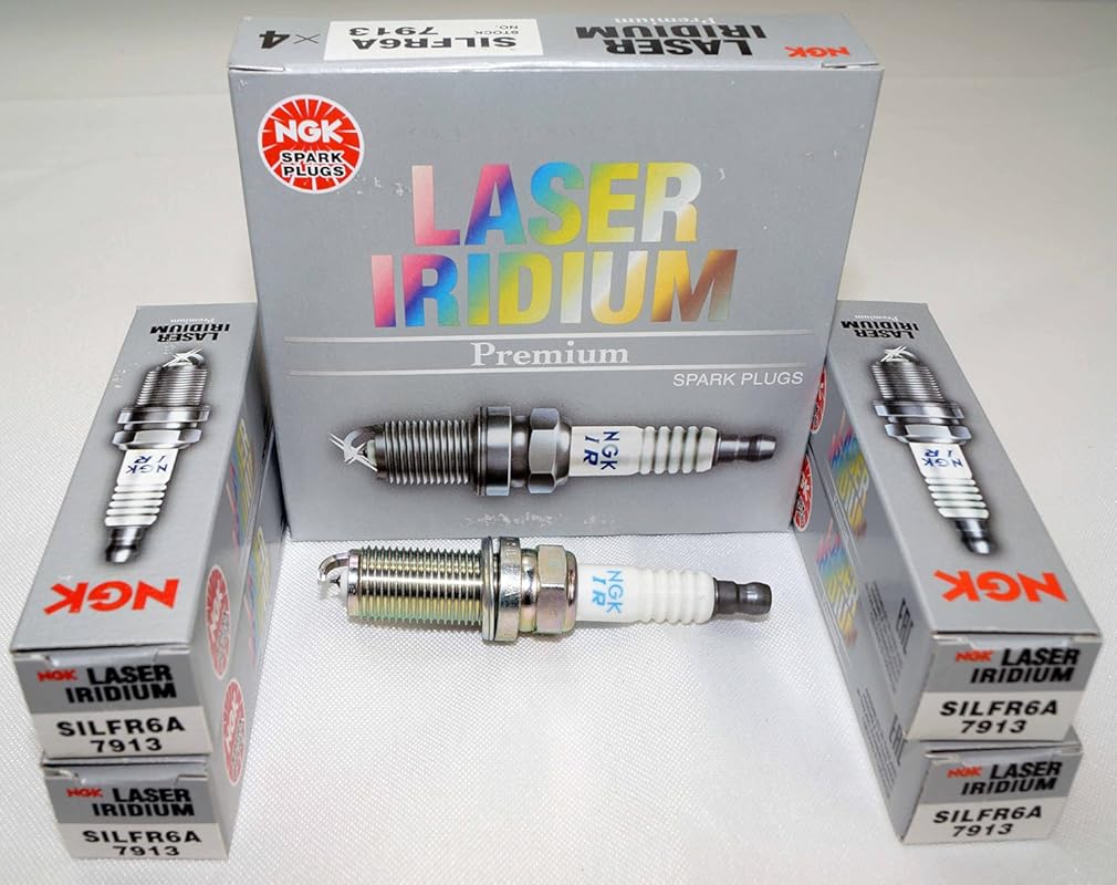 NGK SILFR6A Spark Plug Set of 4 for Enhanced Ignition Performance