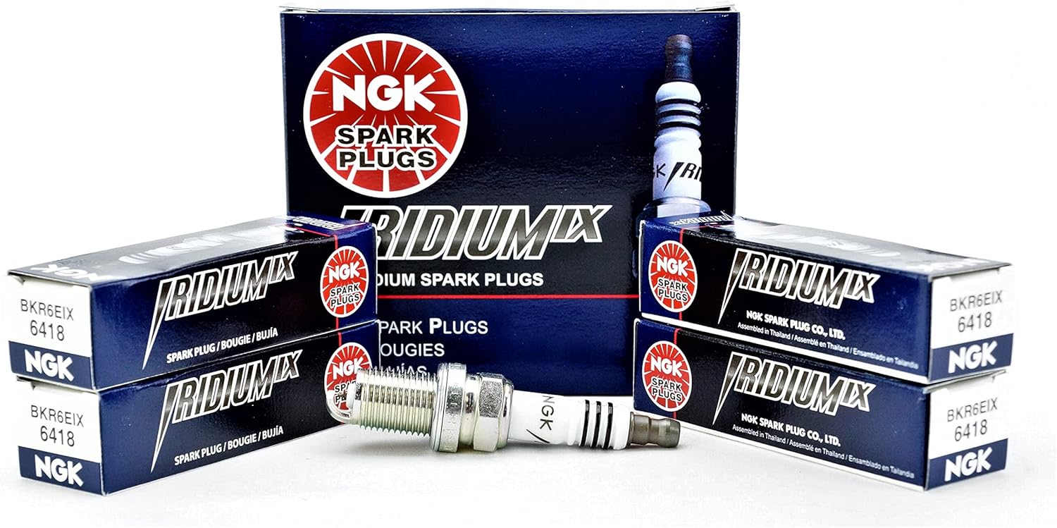 NGK 6418 BKR6EIX Iridium Spark Plugs Set of 4 New for Superior Ignitio