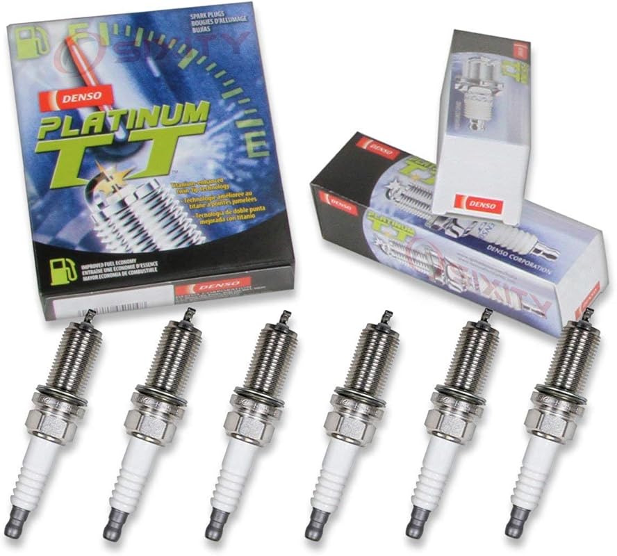 DENSO PK16TT Platinum TT Spark Plugs 6-Pack High-Performance Ignition 