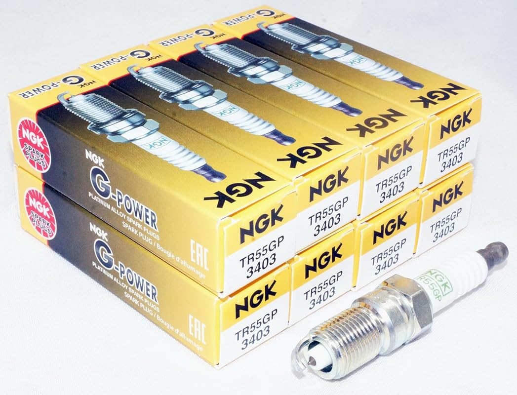 NGK 3403 TR55GP G-Power Platinum Alloy Spark Plugs 8-Pack for Enhanced