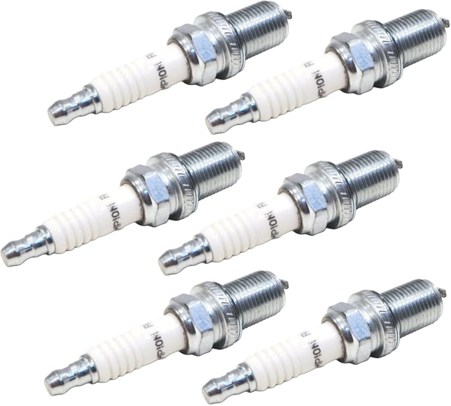 Champion RC12YC Copper Plus Spark Plug, 6-Pack for Small Engines