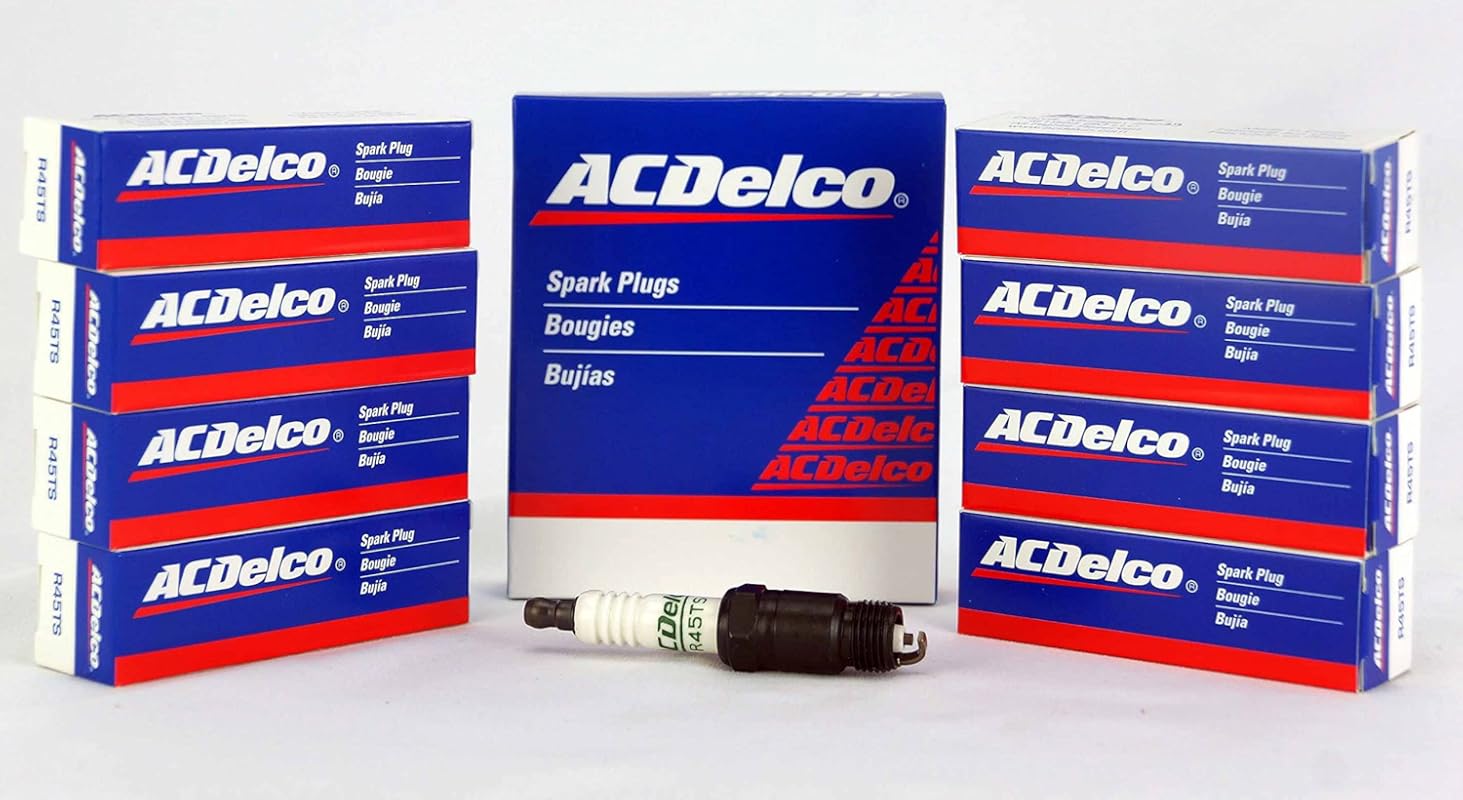 High-Performance R45TS Spark Plugs for Reliable Engine Ignition (8-Pac