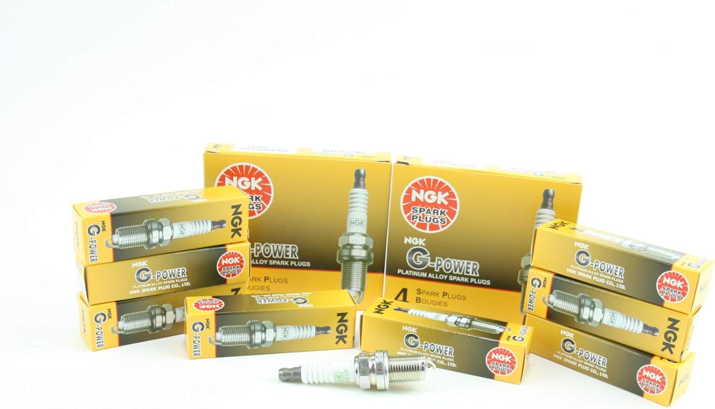 NGK 7092 BKR6EGP G-Power Spark Plugs 8-Pack for Premium Ignition Effic