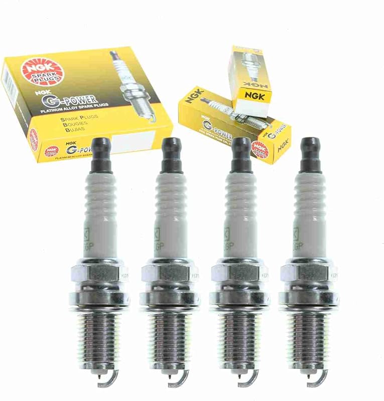 NGK G-Power Spark Plugs 4-Pack Compatible with Saab 9-3 2.0L L4 2003-2