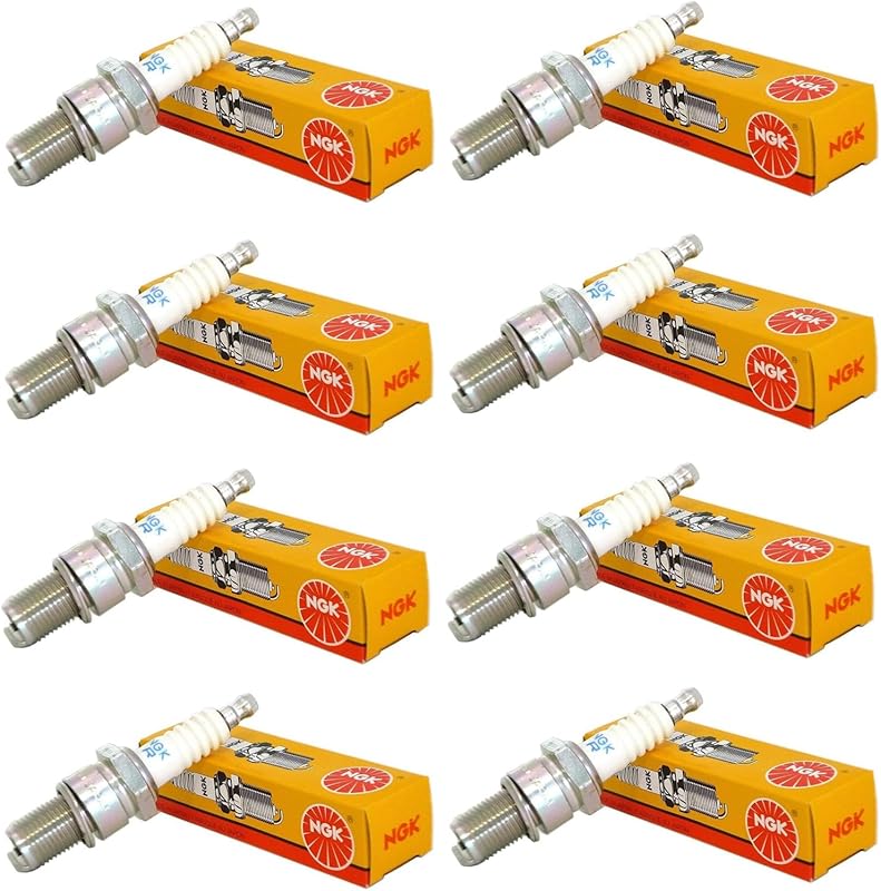 NGK 2771 UR5 V-Power Spark Plugs 8-Set with Nickel Core Standard 0.040