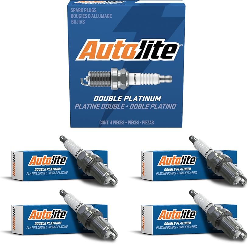 Premium Autolite APP5325 Double Platinum Spark Plugs 4-Pack for Automo
