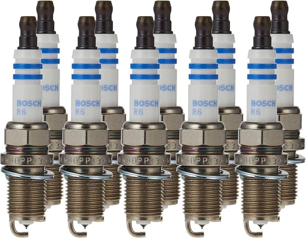 Bosch 7422 OE Fine Wire Double Platinum Spark Plugs Pack of 10 for Sup