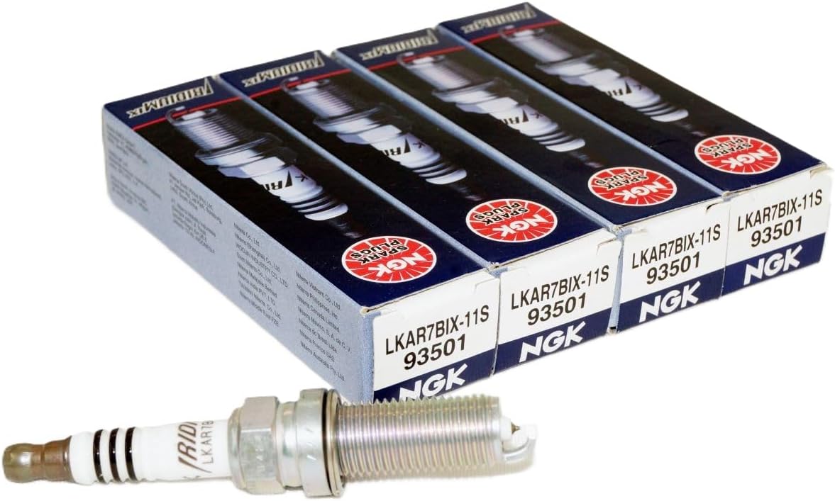 NGK Iridium IX Spark Plug 4-Pack LKAR7BIX-11S for High Performance Ign