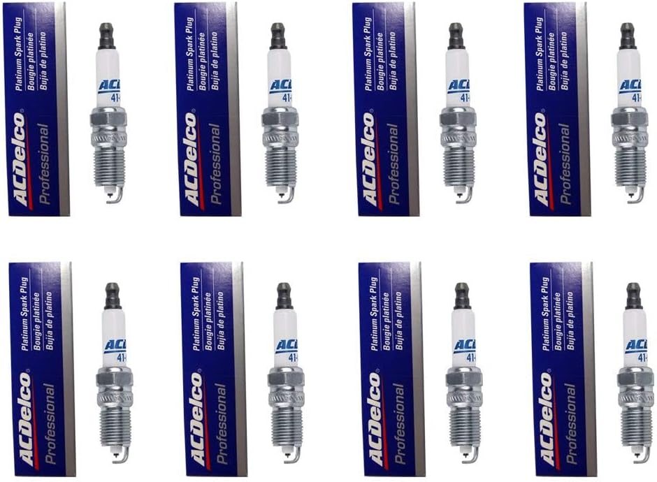 ACDelco Professional Platinum Spark Plug Set of 8 for Enhanced Engine 