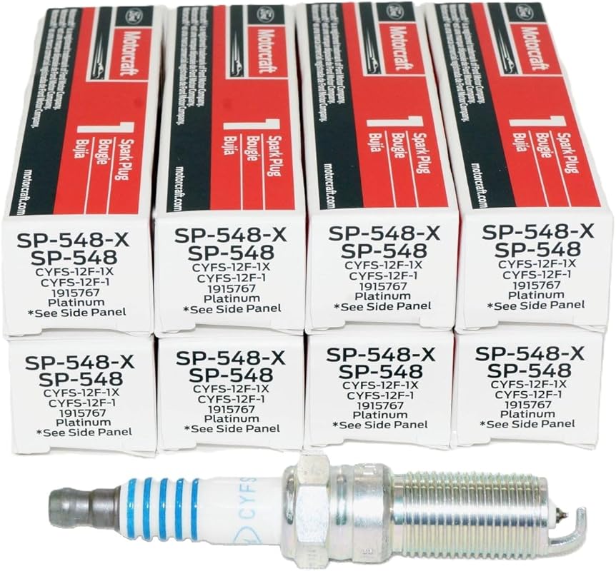Genuine Motorcraft SP548 Spark Plug Set of 8 for Ford F-150 & Mustang