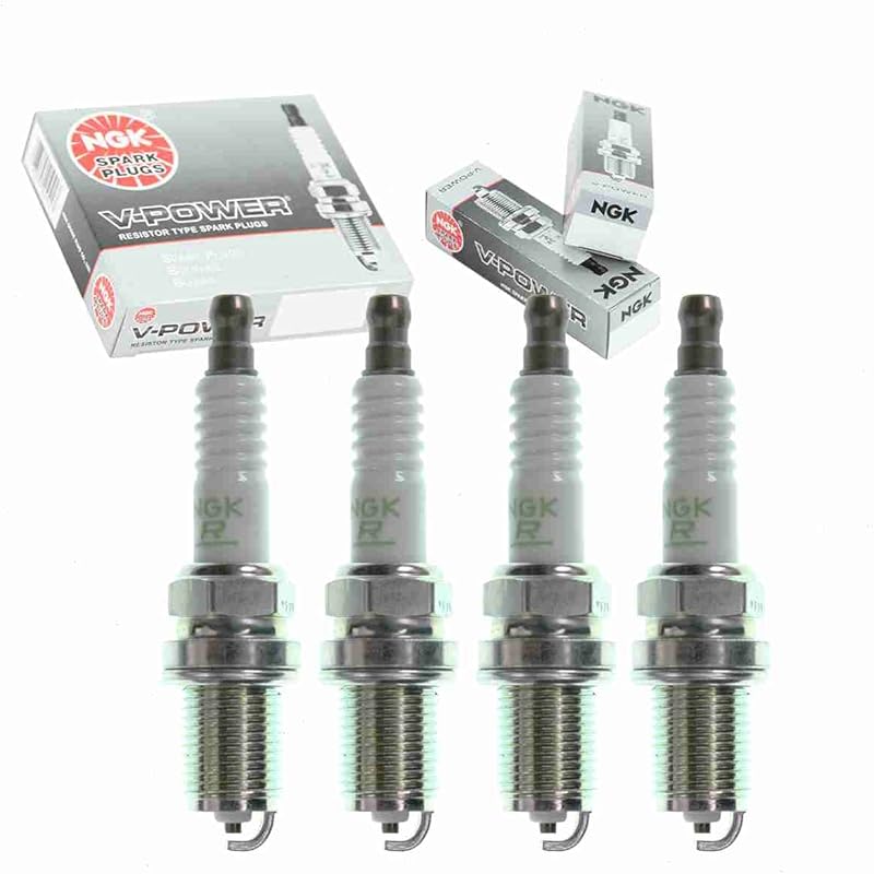 Set of 4 NGK V-Power Spark Plugs for 2002-2008 Mini Cooper 1.6L L4 Eng