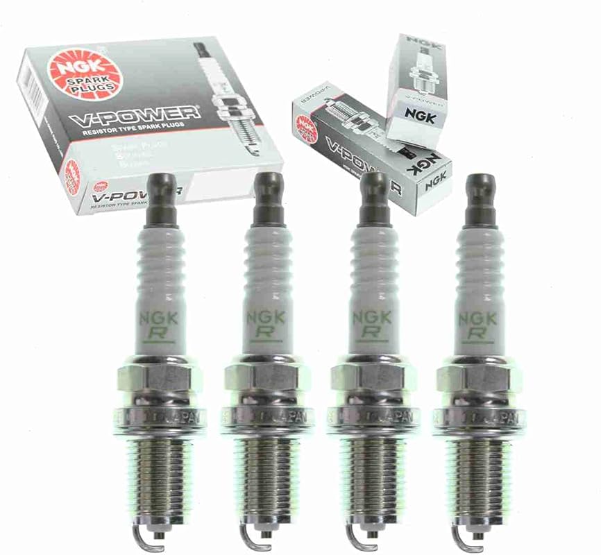 4 NGK V-Power Spark Plugs Compatible with 1990-1993 Mazda Miata 1.6L -