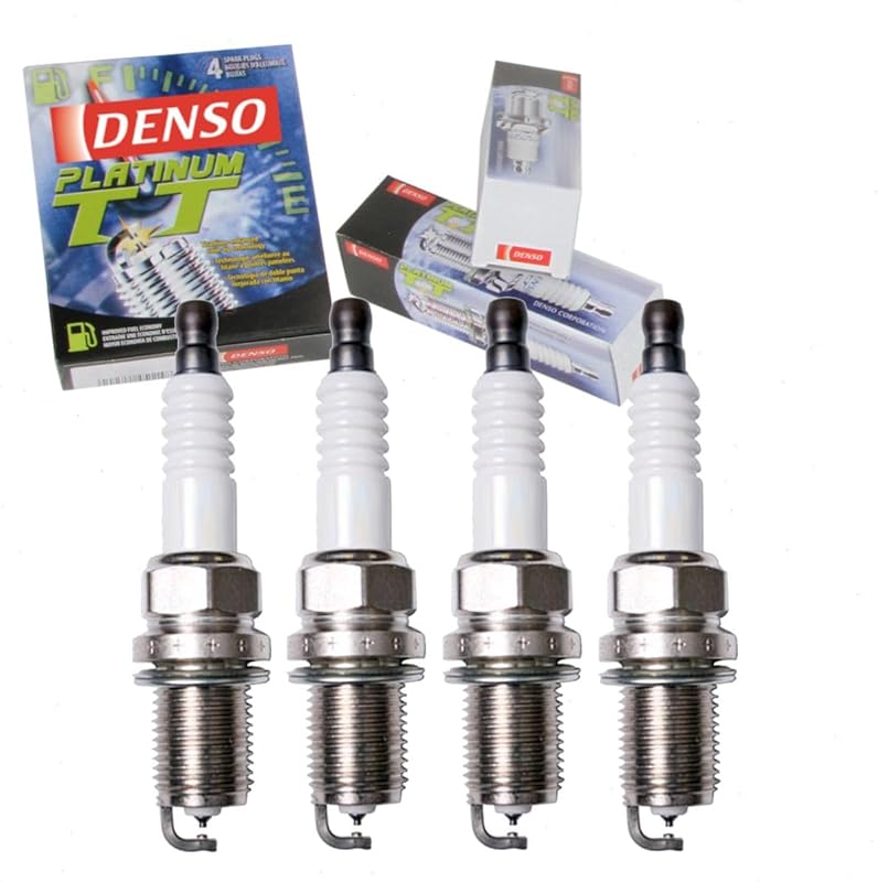 Durable 4 Pack DENSO Platinum TT Spark Plugs for 2001-2009 Toyota Priu