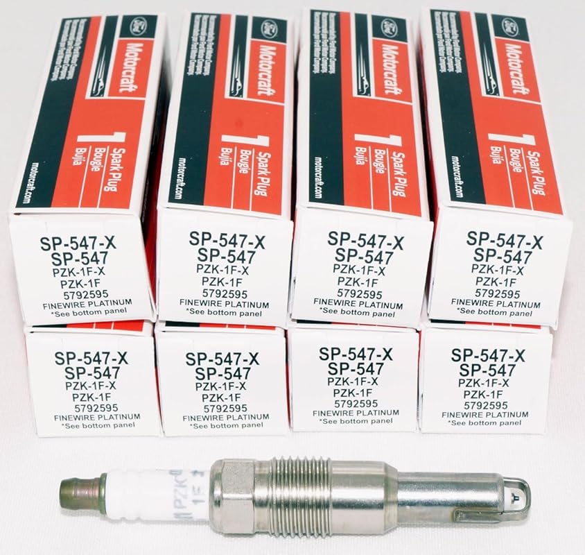 Motorcraft SP547 Finewire Platinum Spark Plug 8-Pack for Ford Vehicles