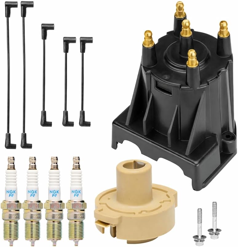 Mercruiser 3.0L LX Tune-Up Kit NGK BPR6EFS Spark Plugs Cap Rotor Wires