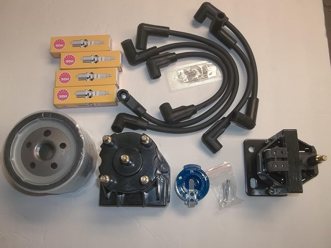 Mercruiser 3.0L Tune-Up Kit Oil Filter Ignition Coil Wires Cap Rotor S