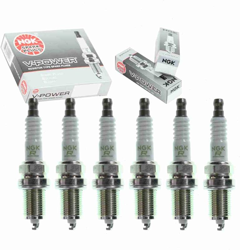 6-Piece NGK V-Power Spark Plugs for Nissan D21 3.0L V6 1990-1994 High-