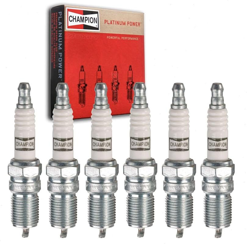 Set of 6 Champion Platinum Spark Plugs for Pontiac G6 3.5L V6 2005-200