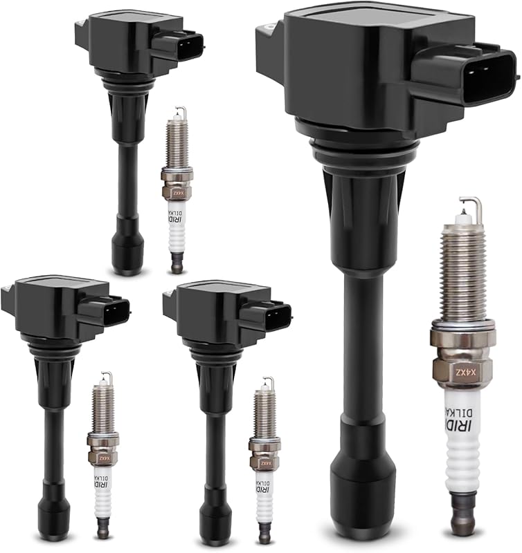UF549 Ignition Coil Packs & 9029 Double Iridium Spark Plugs for Nissan