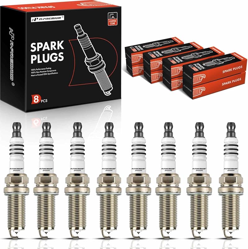 A-Premium 4469 Iridium Platinum Spark Plugs 8-Pack for Nissan Titan Pa