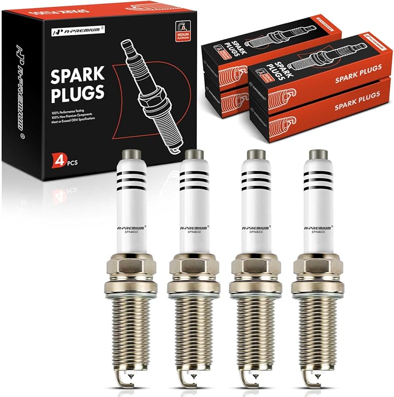 A-Premium 4-Pack Iridium Platinum Spark Plugs for VW Jetta Passat Golf