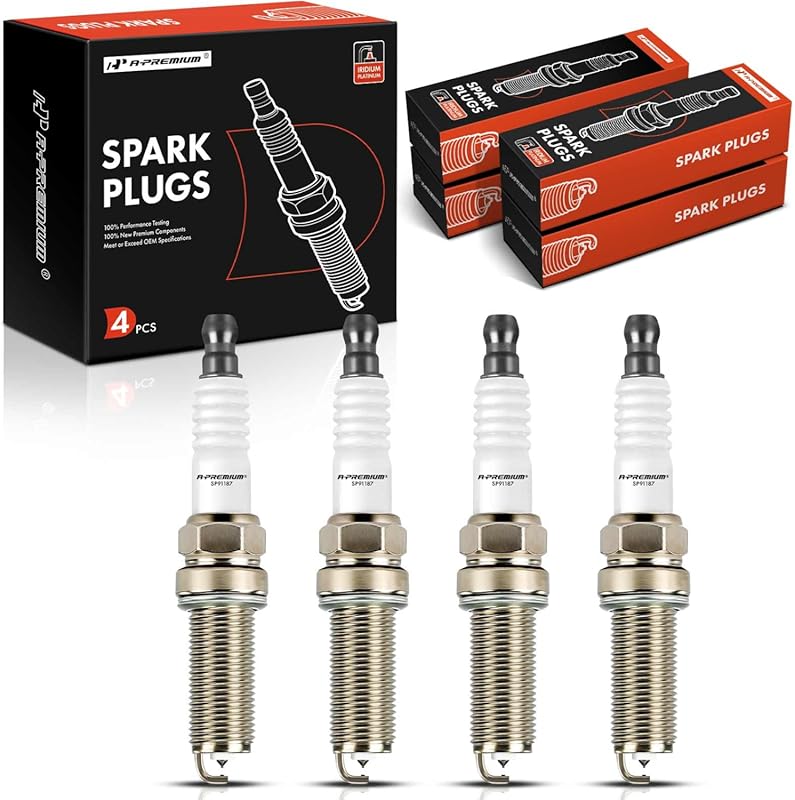 A-Premium Iridium Platinum Spark Plugs 4-Pack for Nissan Altima Rogue