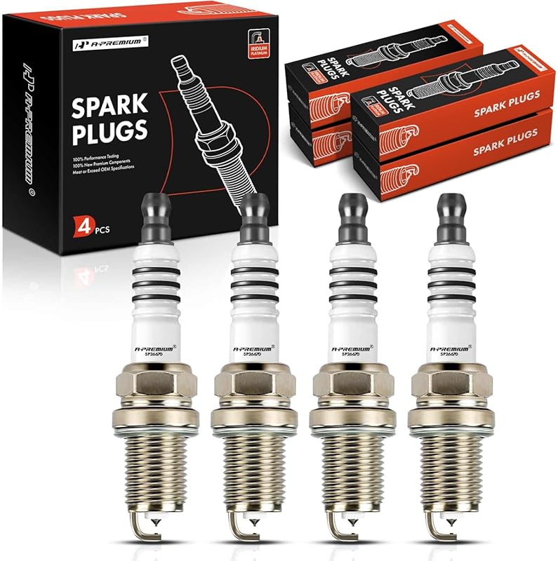 A-Premium 4 Iridium Platinum Spark Plugs for 2.0L VW Jetta Golf GTI Au
