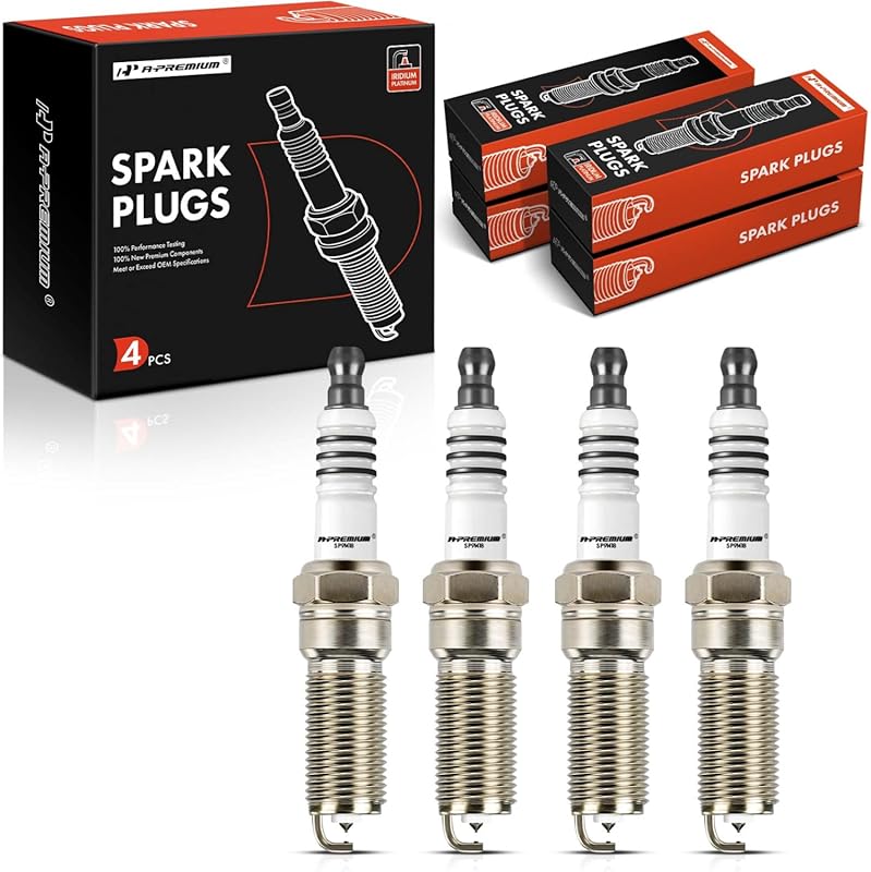 Pack of 4 A-Premium Iridium Platinum Spark Plugs for Chevy Malibu Pont