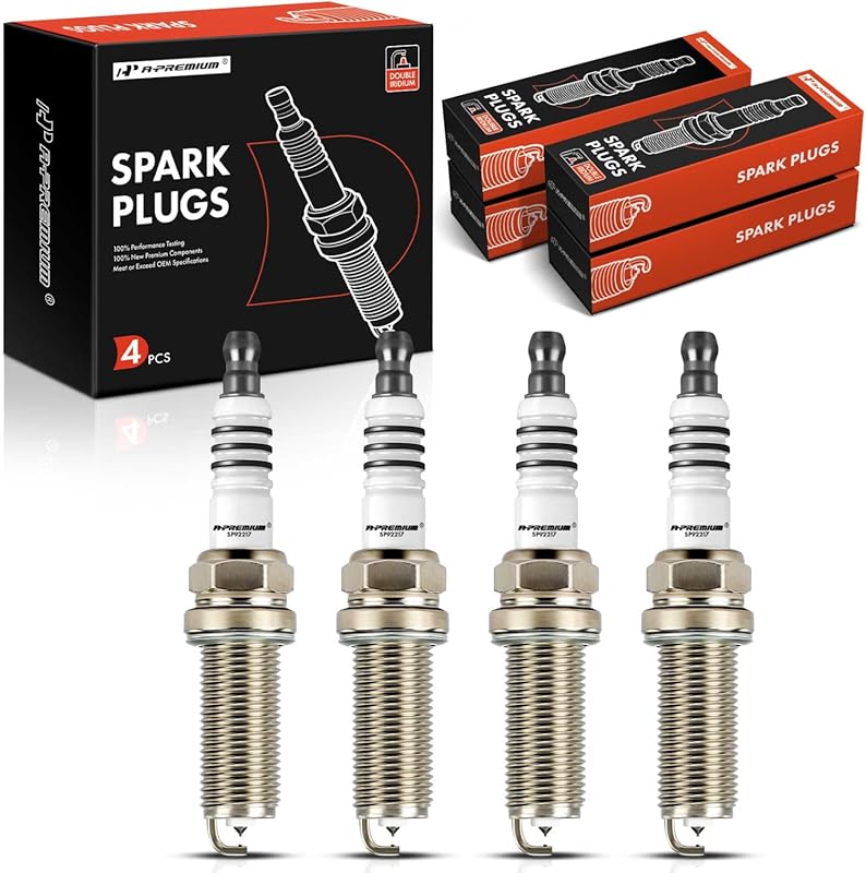 A-Premium Double Iridium Spark Plugs for Subaru Impreza & Crosstrek 2.