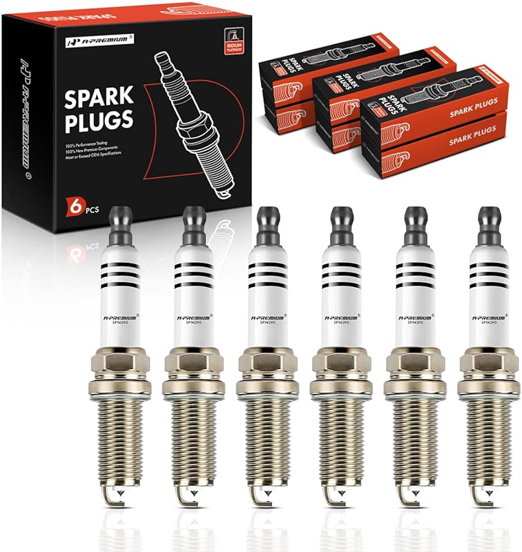 A-Premium Iridium Platinum Spark Plugs 6-Pack for Porsche Cayenne 3.6L