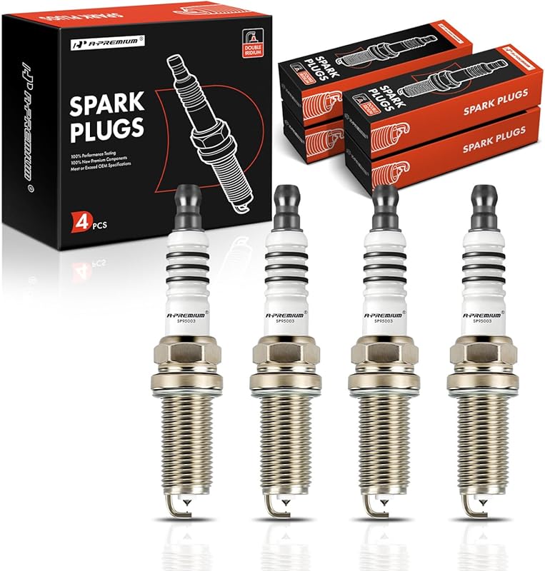 A-Premium Double Iridium Spark Plugs for Nissan Sentra Juke 1.6L 2015-