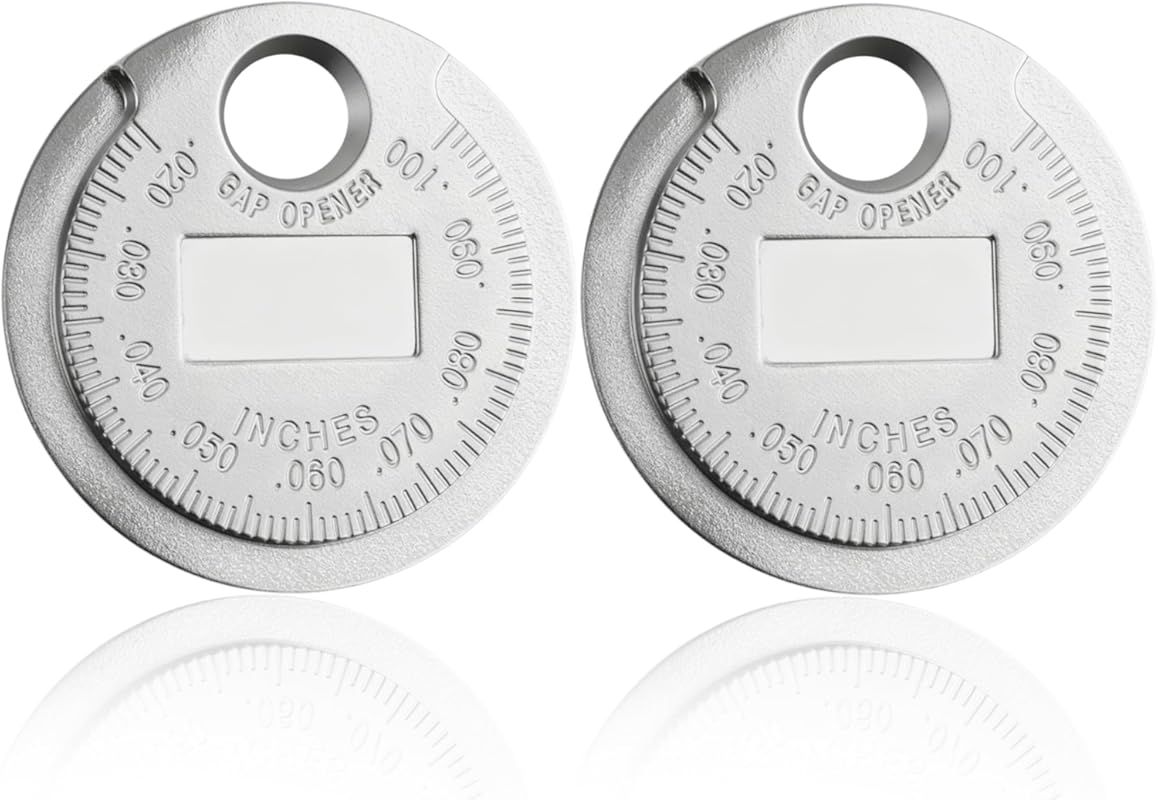 carleef 2-Pack Spark Plug Gap Measuring Tool 0.020-0.100 Inch Quick Re