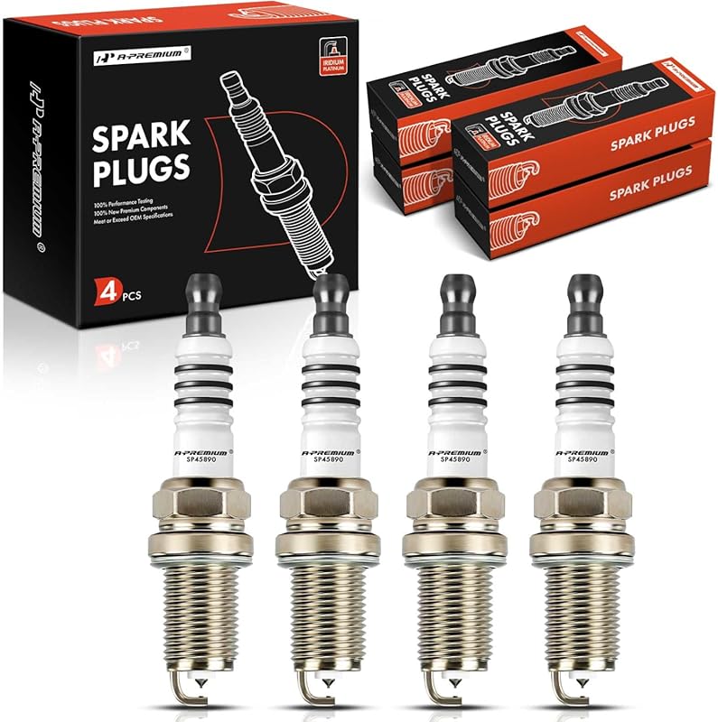 A-Premium Iridium Platinum Spark Plugs 4-Pack for Toyota Camry RAV4 Co