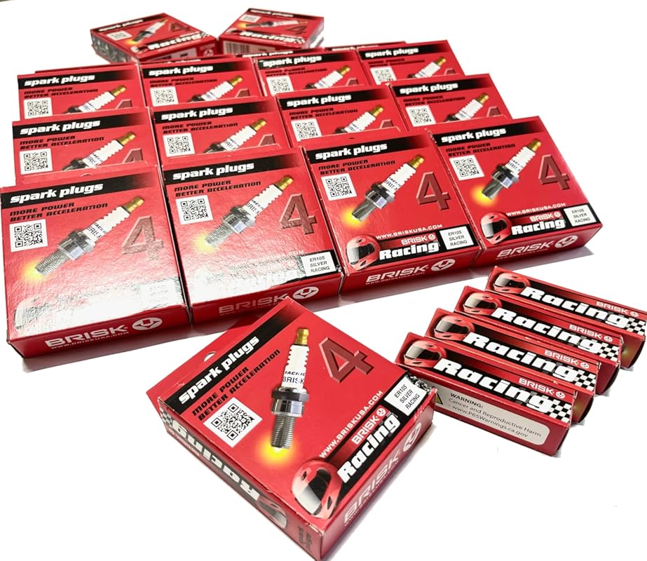 Brisk ER10s Spark Plugs 4-Pack Premium High-Performance Ignition Racin