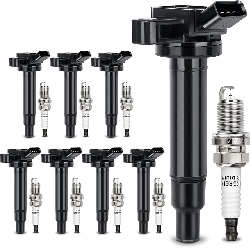 UF230 Ignition Coil & Double Iridium Spark Plug for Toyota/Lexus V8 Mo