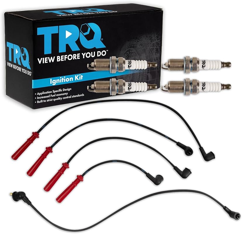 TRQ 5-Piece Iridium Ignition Coil & Spark Plug Kit for 1990-1996 Nissa