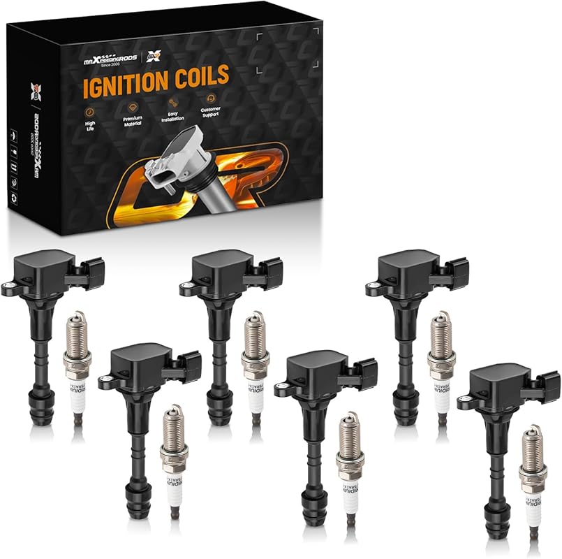 maXpeedingrods UF401 Ignition Coil & Spark Plug Set for Nissan Infinit
