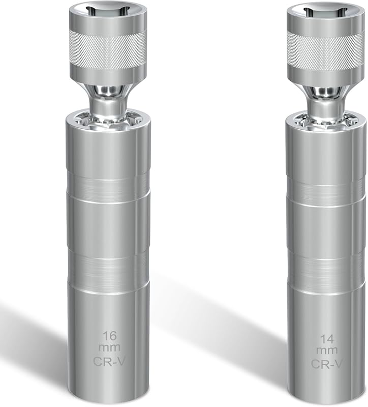 Thin Wall 14mm 16mm Spark Plug Socket Set, 3/8