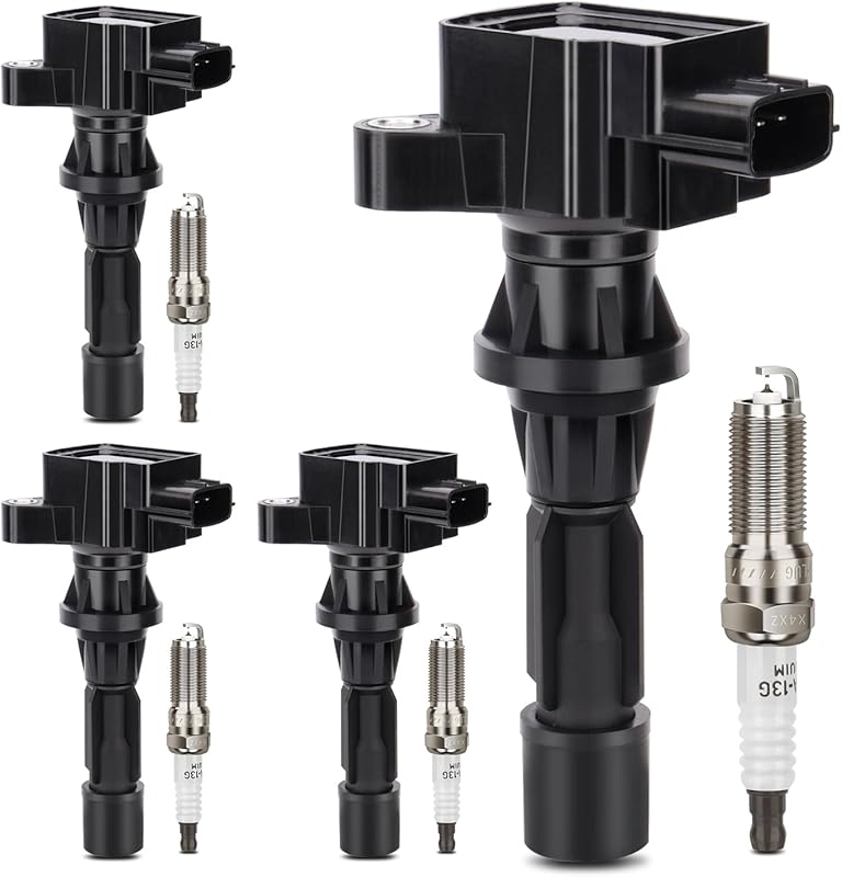 UF540 Ignition Coils & 3811 Double Iridium Spark Plugs for 2006-2013 M