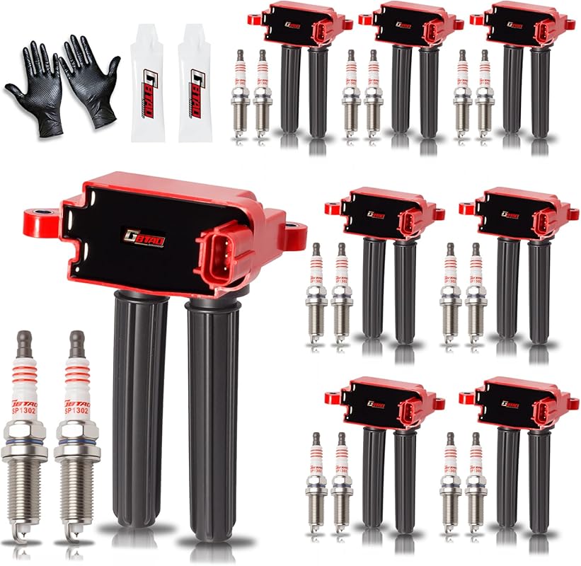 Upgraded 8 Ignition Coils & 16 Iridium Spark Plugs for 5.7L HEMI Dodge