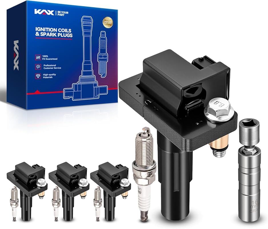 KAX Ignition Coil & Iridium Spark Plug Kit for Subaru WRX STI, Foreste